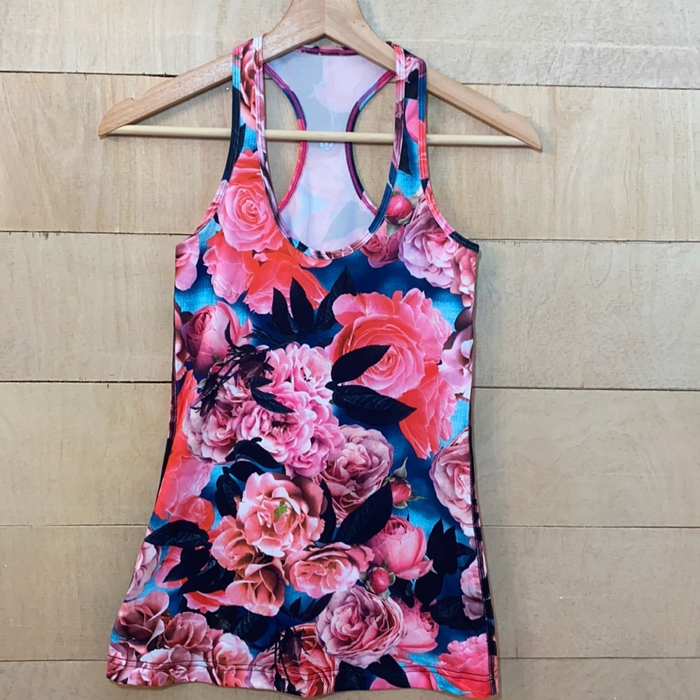 Lululemon Cool Racerback Secret Garden Tank Small